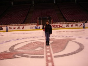 Me at centre ice